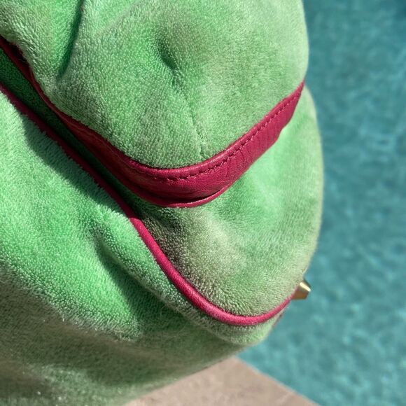 Rare Vintage Juicy Couture Daydreamer green and pink bag Y2K - Picture 14 of 17